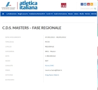 C.D.S. MASTERS – FASE REGIONALE